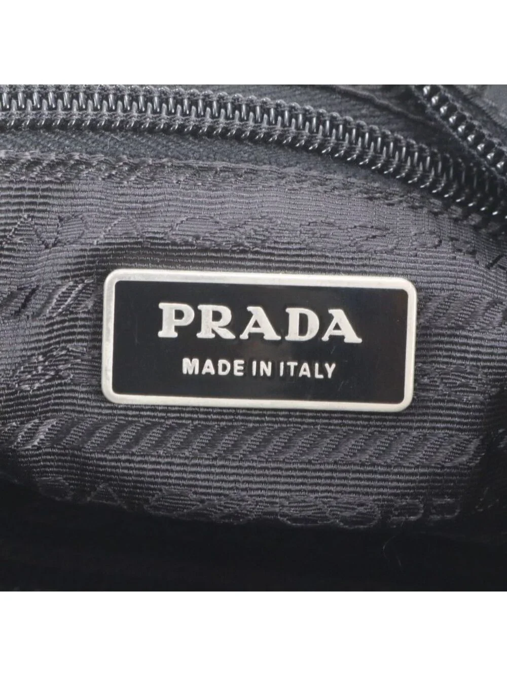 Prada Tessuto Nylon Triangle Logo Leather Shoulder Bag Crossbody Messenger